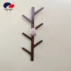 Creative Nan bamboo wall-mounted coat and hat rack, door rear coat hook, bedroom and living room wall coat hanger, wall clothes hanger Specification image